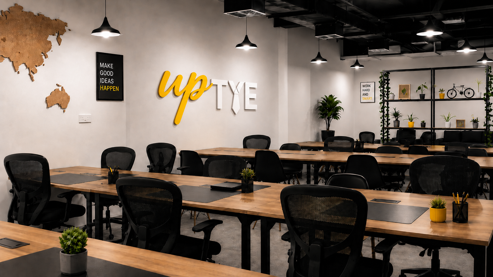 Open-plan workspace