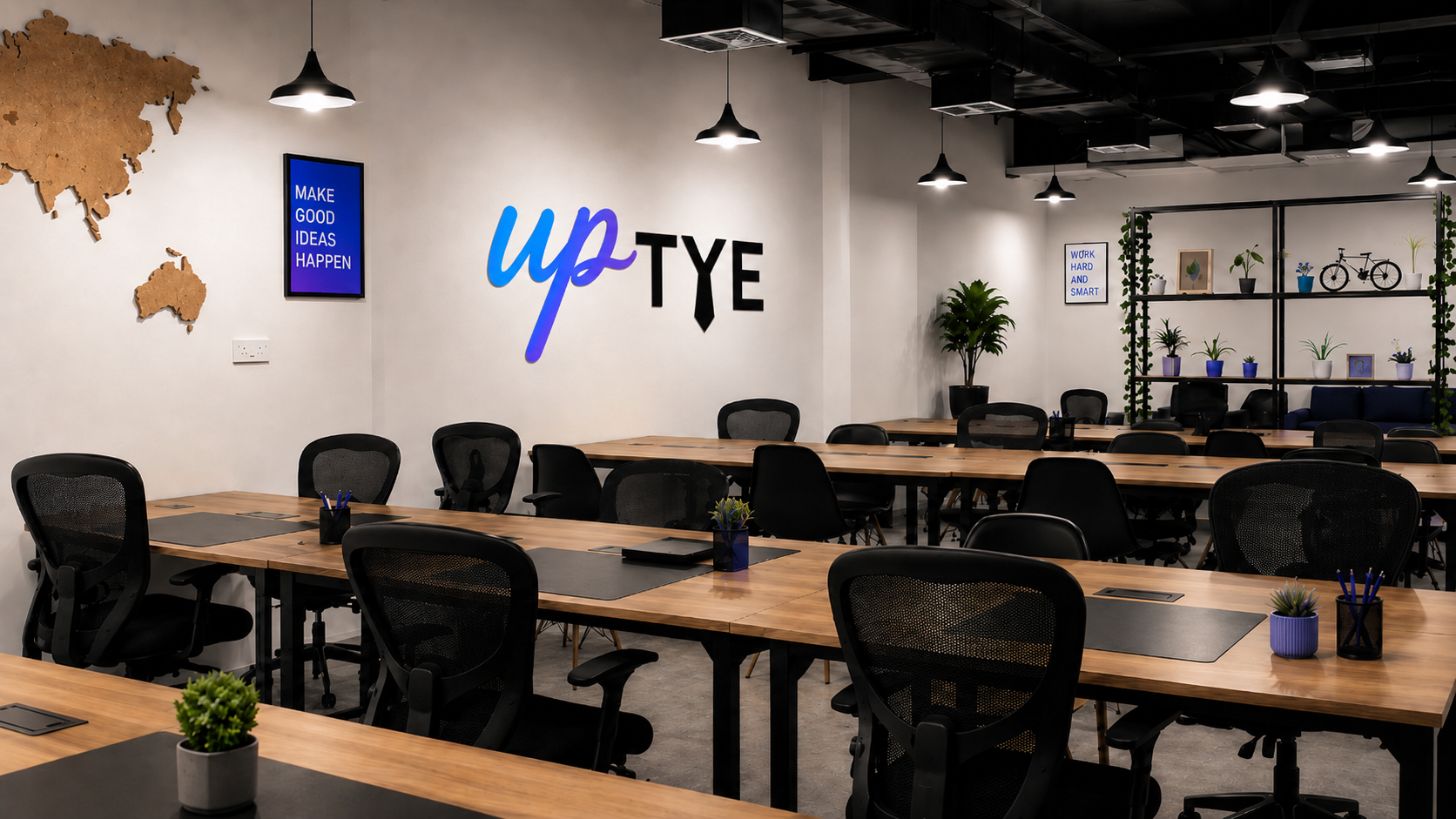 Open-plan workspace